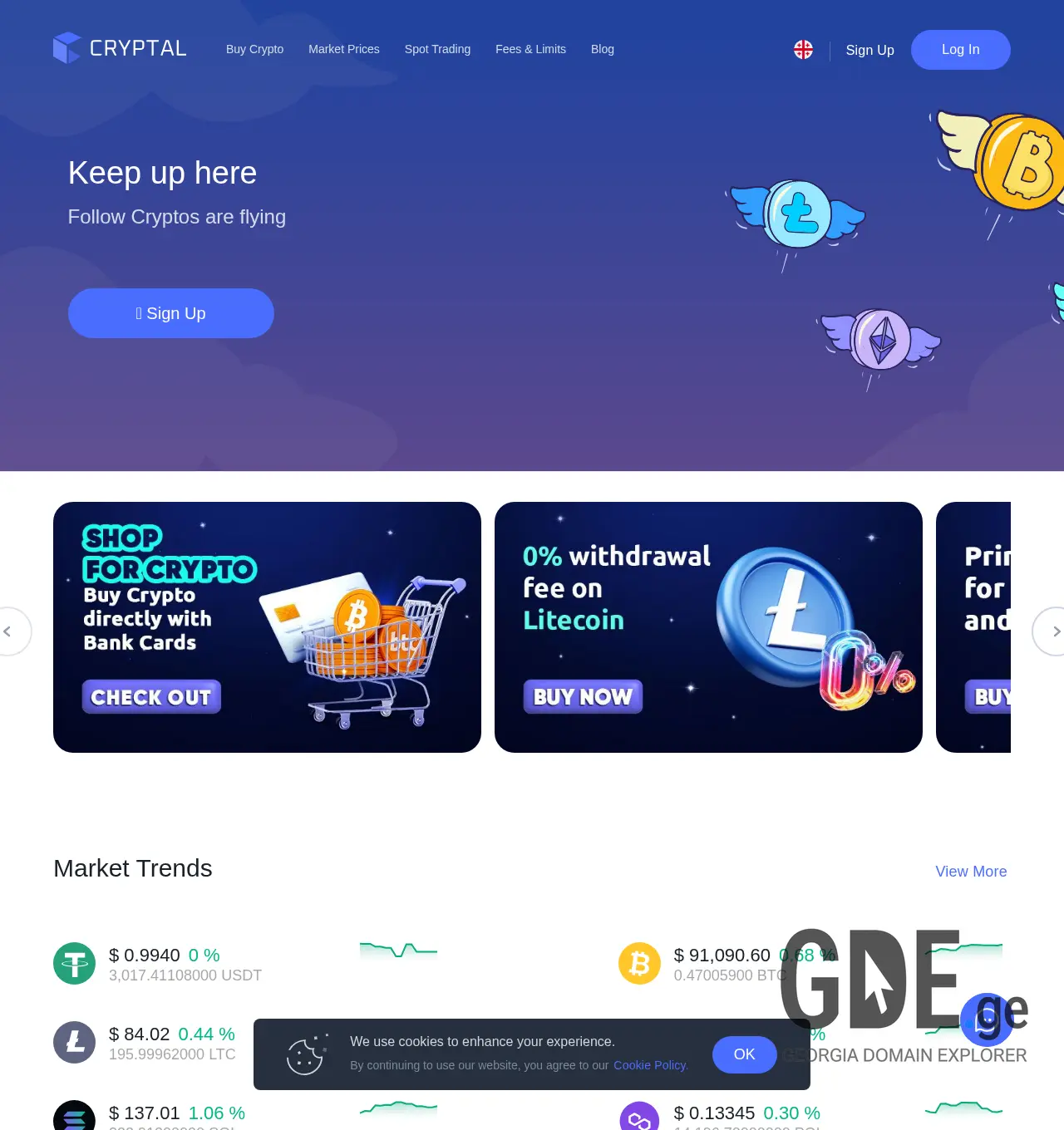 Screenshot of the site gex.ge at 2025-11-30