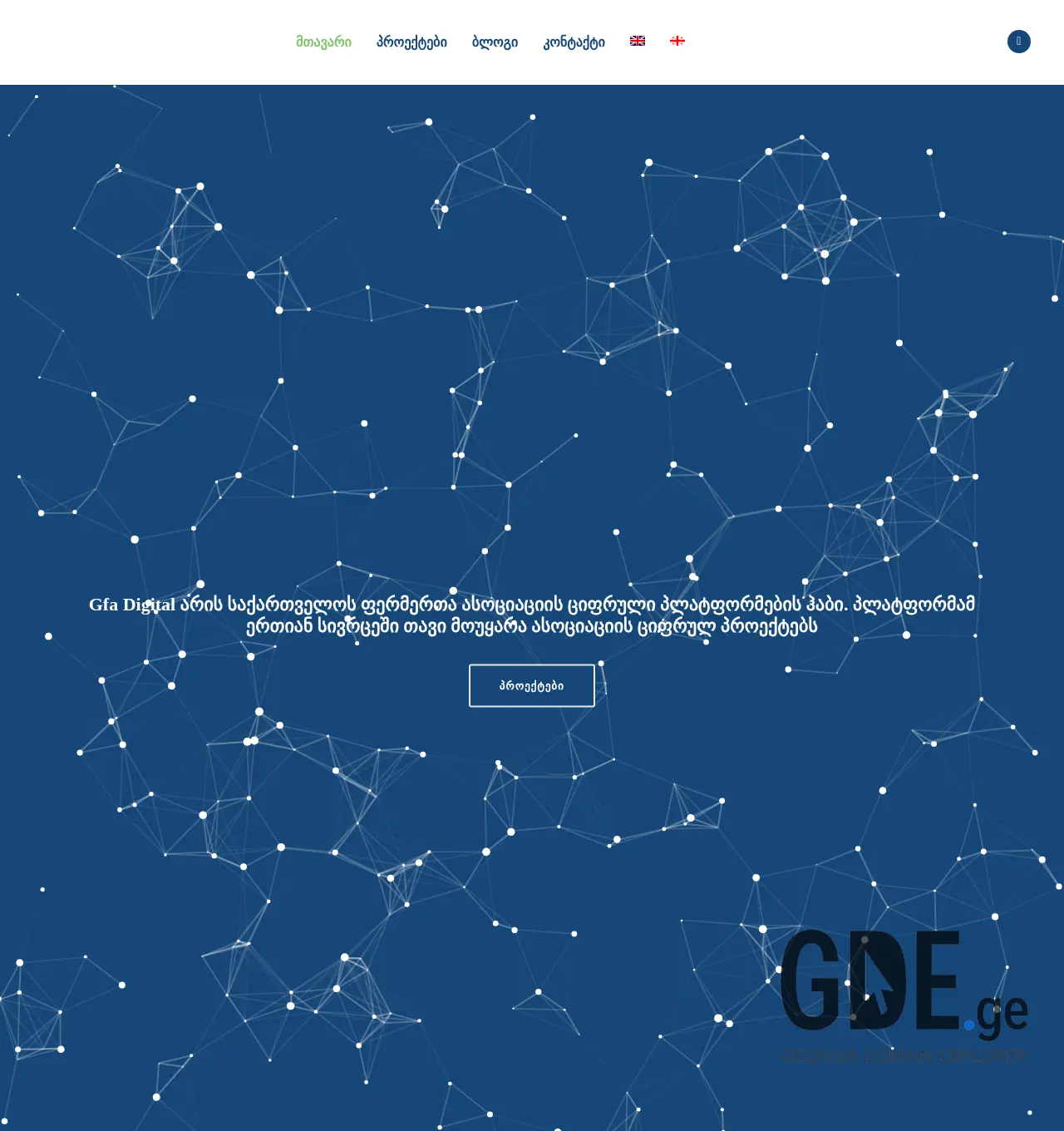 Screenshot of the site gfadigital.ge at 2025-11-30