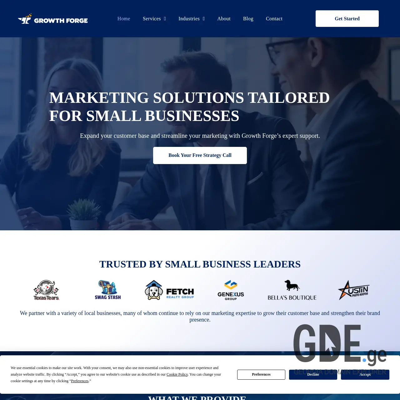 Screenshot of the site gfor.ge at 2025-12-09