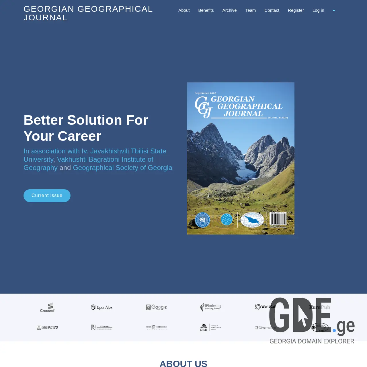 Screenshot of the site ggj.ge at 2025-12-09