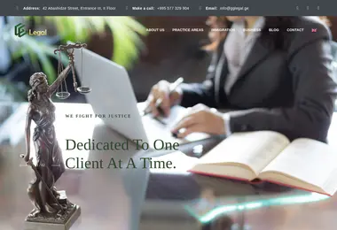 Screenshot of gglegal.ge