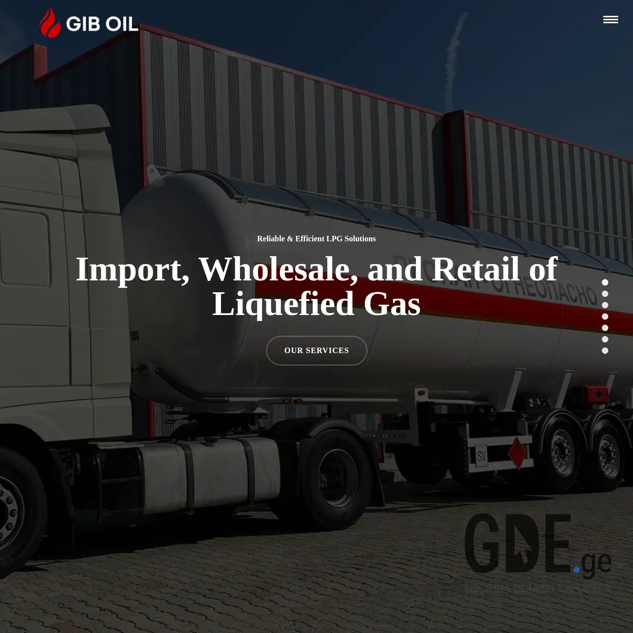 Screenshot of the site giboil.ge at 2025-12-09