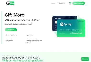 Скриншот gifto.ge