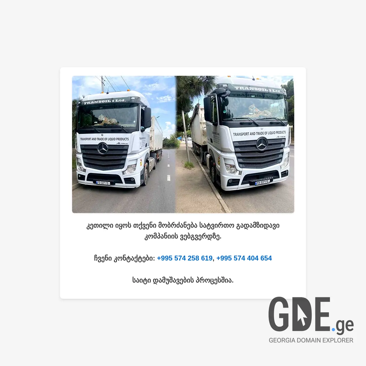 Screenshot of the site gio1974.ge at 2025-12-10