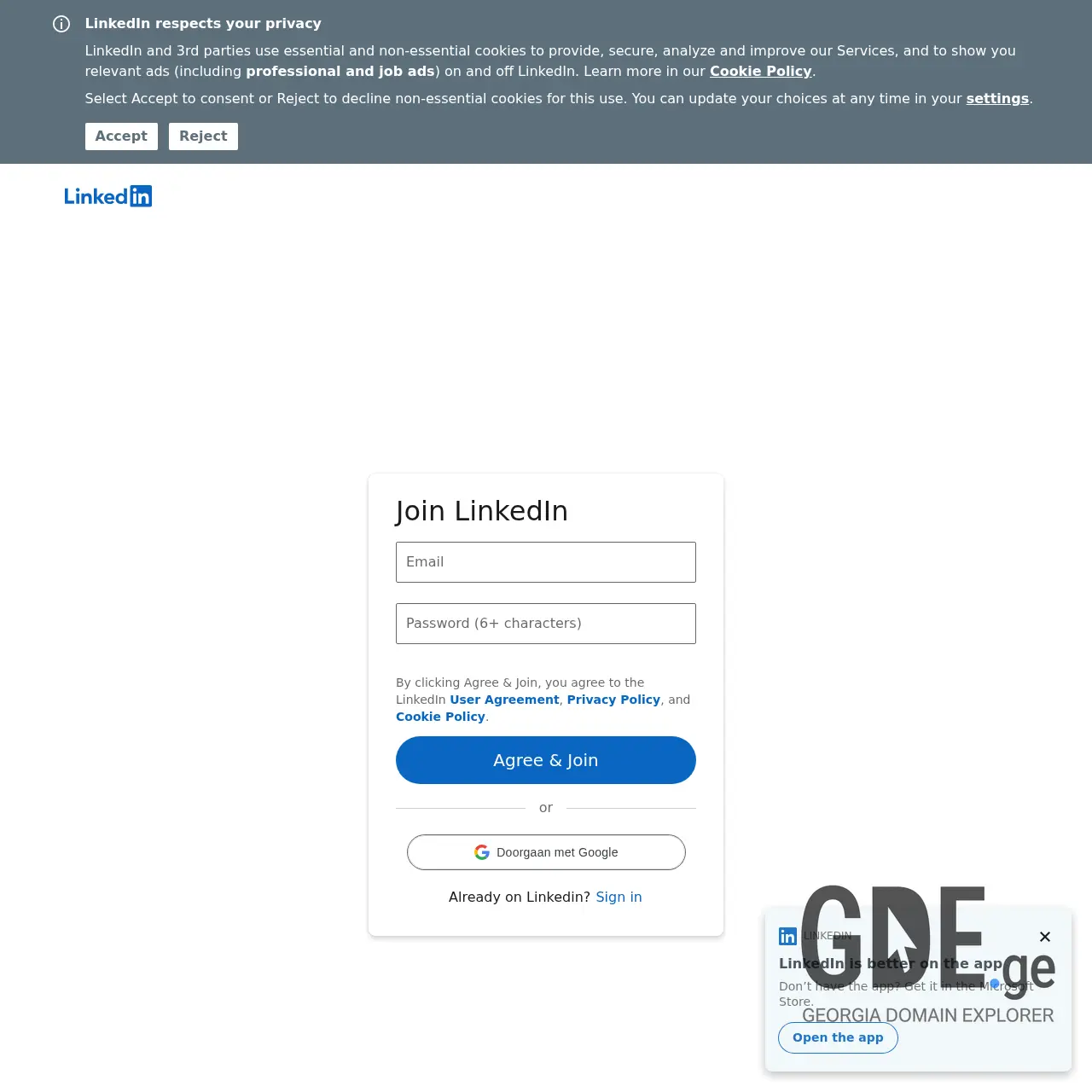 Screenshot of the site giorgadze.ge at 2025-12-10