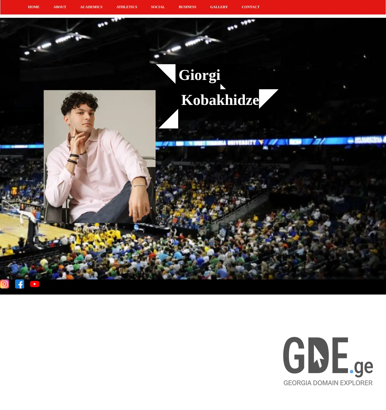 Screenshot of the site giorgikobakhidze.ge at 2025-11-30