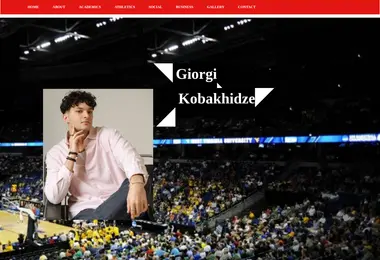 Screenshot of giorgikobakhidze.ge