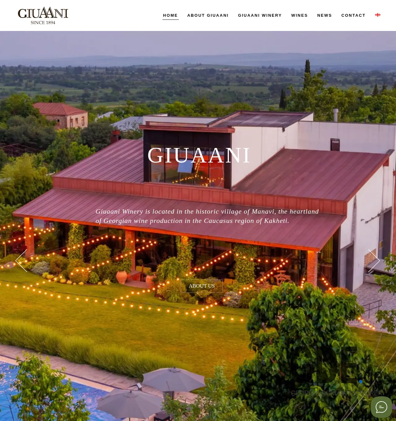 Screenshot of the site giuaani.ge at 2025-12-02