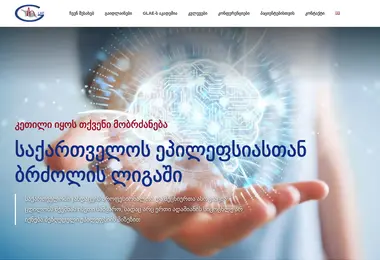 Скриншот glae.org.ge