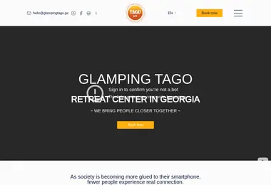 Screenshot of glampingtago.ge