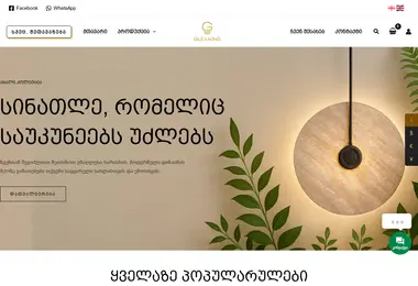 Screenshot of gleaming.ge