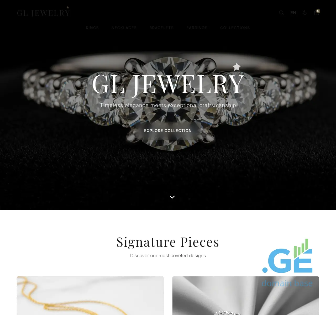 Screenshot of the site gljewelry.ge at 2025-11-12
