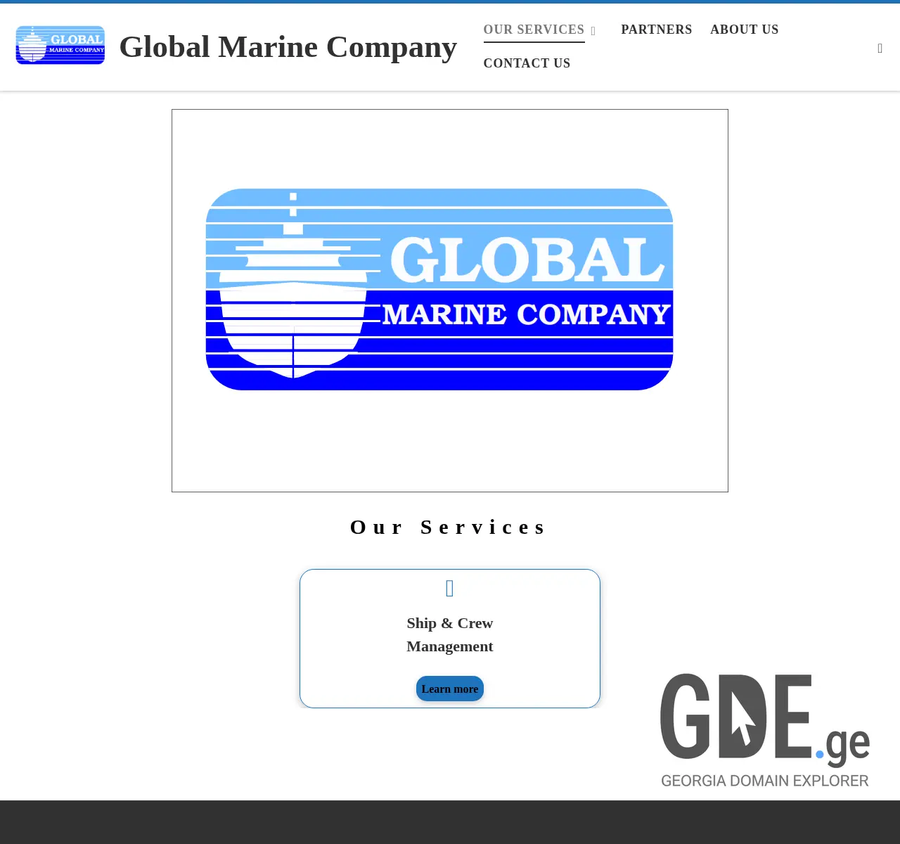 Screenshot of the site global-marine.ge at 2025-11-26