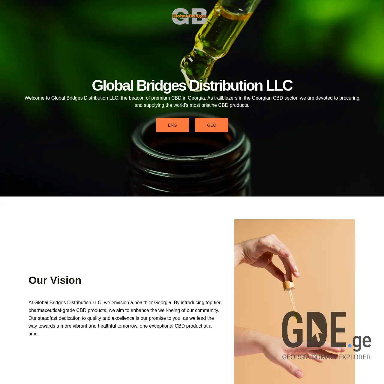 Screenshot of the site globalbridges.ge at 2025-12-10
