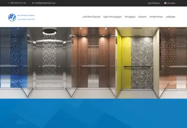 Screenshot of globalelevators.ge