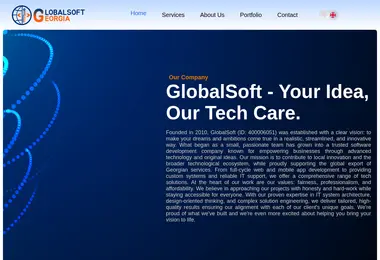 Screenshot of globalsoft.ge