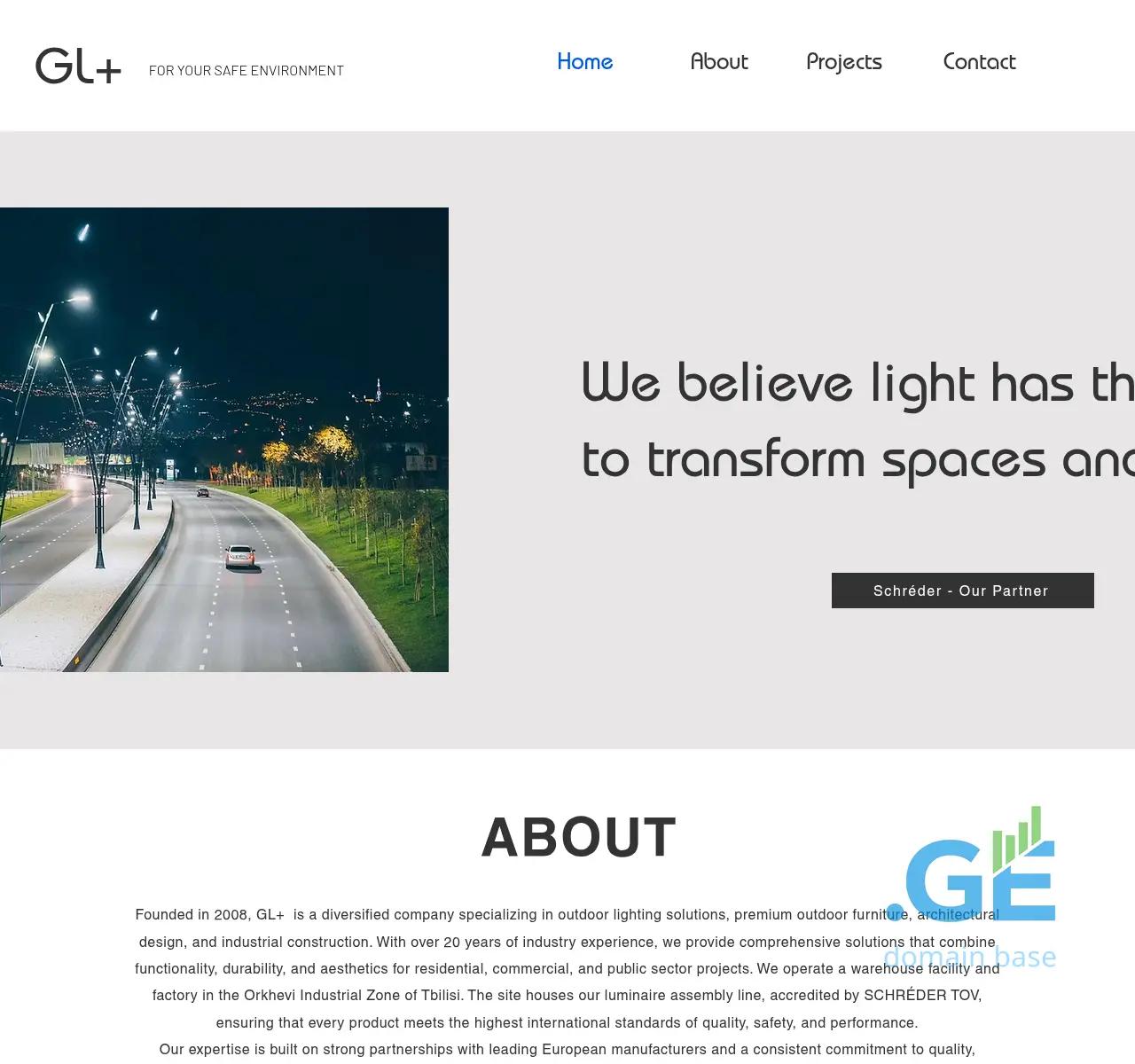Screenshot of the site glplus.ge