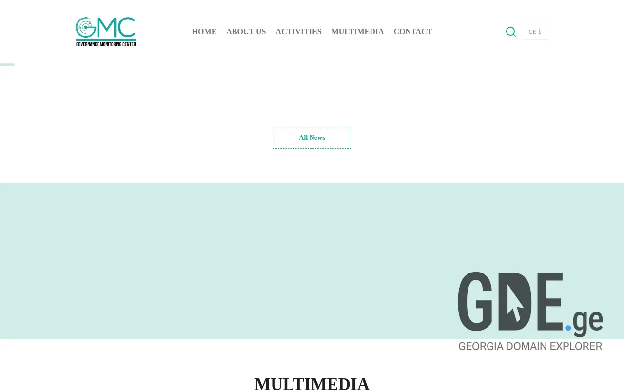 Screenshot of the site gmc.org.ge at 2025-11-28