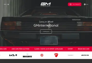 Screenshot of gminternational.ge