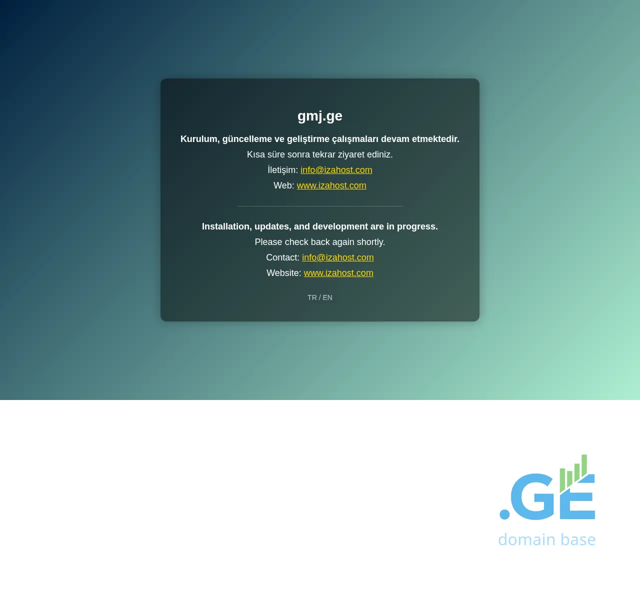 Screenshot of the site gmj.ge