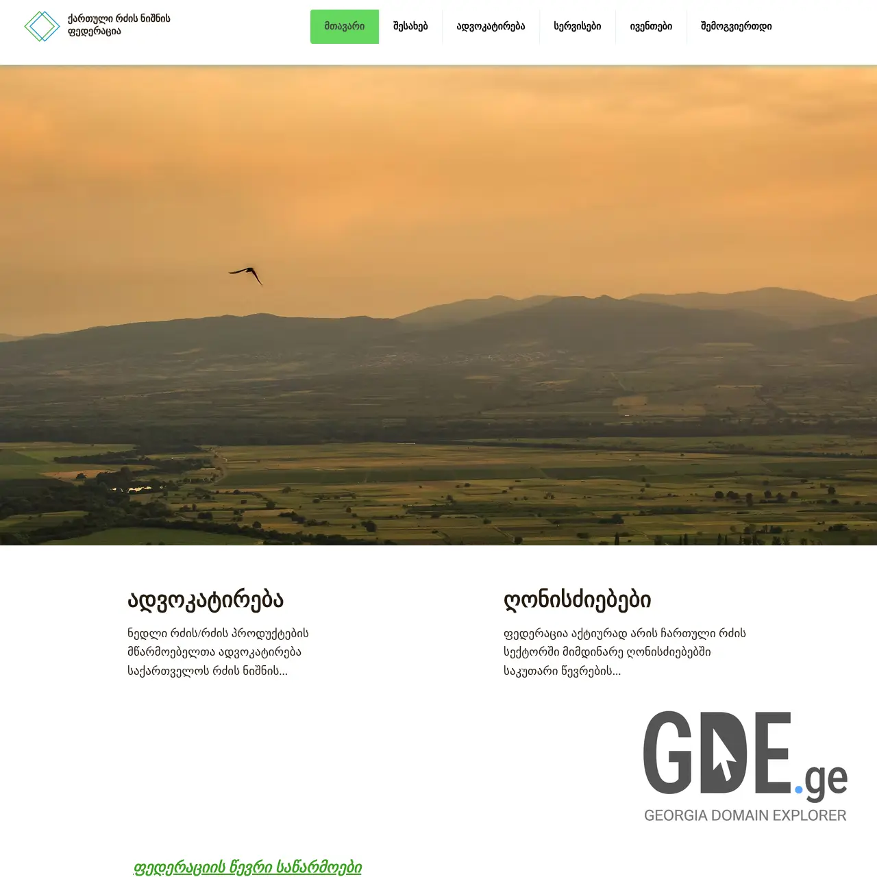 Screenshot of the site gmmf.ge at 2025-12-10