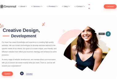 Screenshot of gmonreal.ge