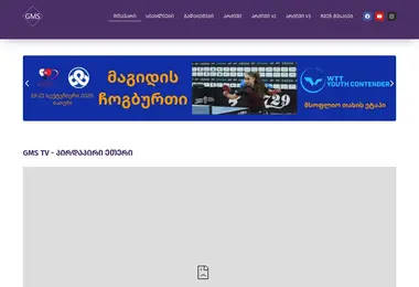 Screenshot of gmstv.ge