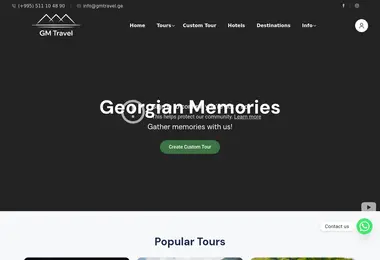 Screenshot of gmtravel.ge