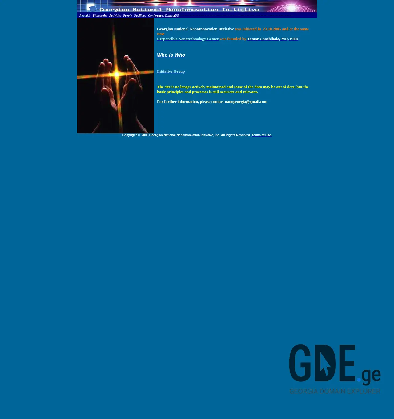 Screenshot of the site gnni.com.ge at 2025-11-29