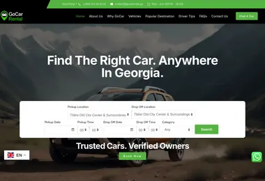 Скриншот gocarrental.ge