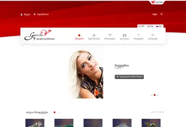 Screenshot of goccito.ge