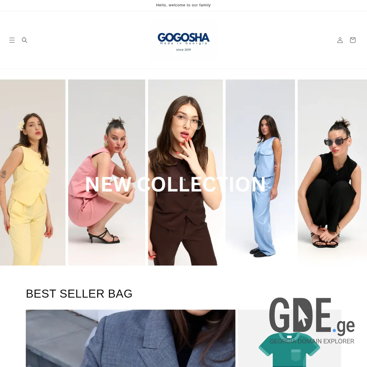 Screenshot of the site gogosha.ge at 2025-12-09