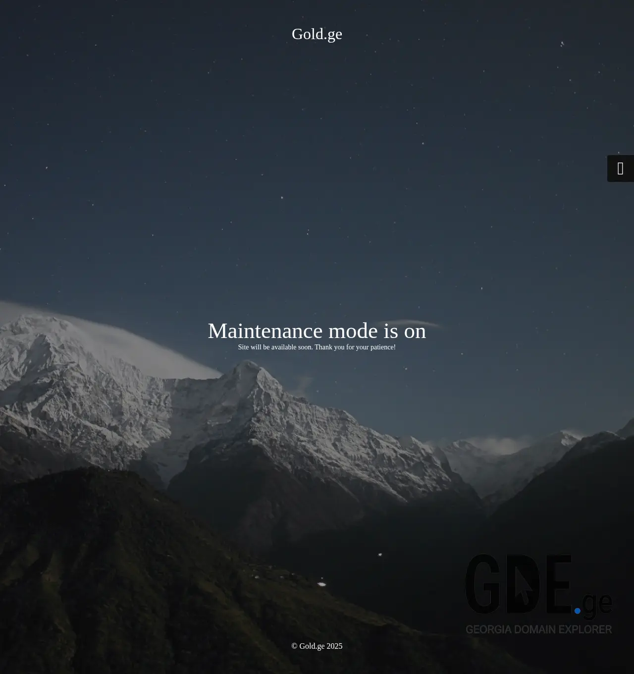 Screenshot of the site gold.ge at 2025-12-02