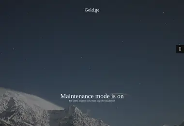 Screenshot of gold.ge