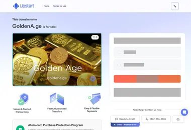 Screenshot of goldena.ge