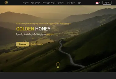 Screenshot of goldenhoney.ge