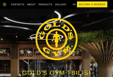 Screenshot of goldsgym.ge