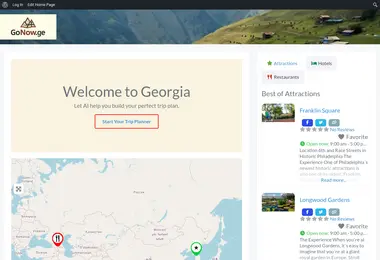 Screenshot of gonow.ge