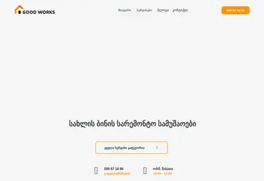 Screenshot of goodworks.ge