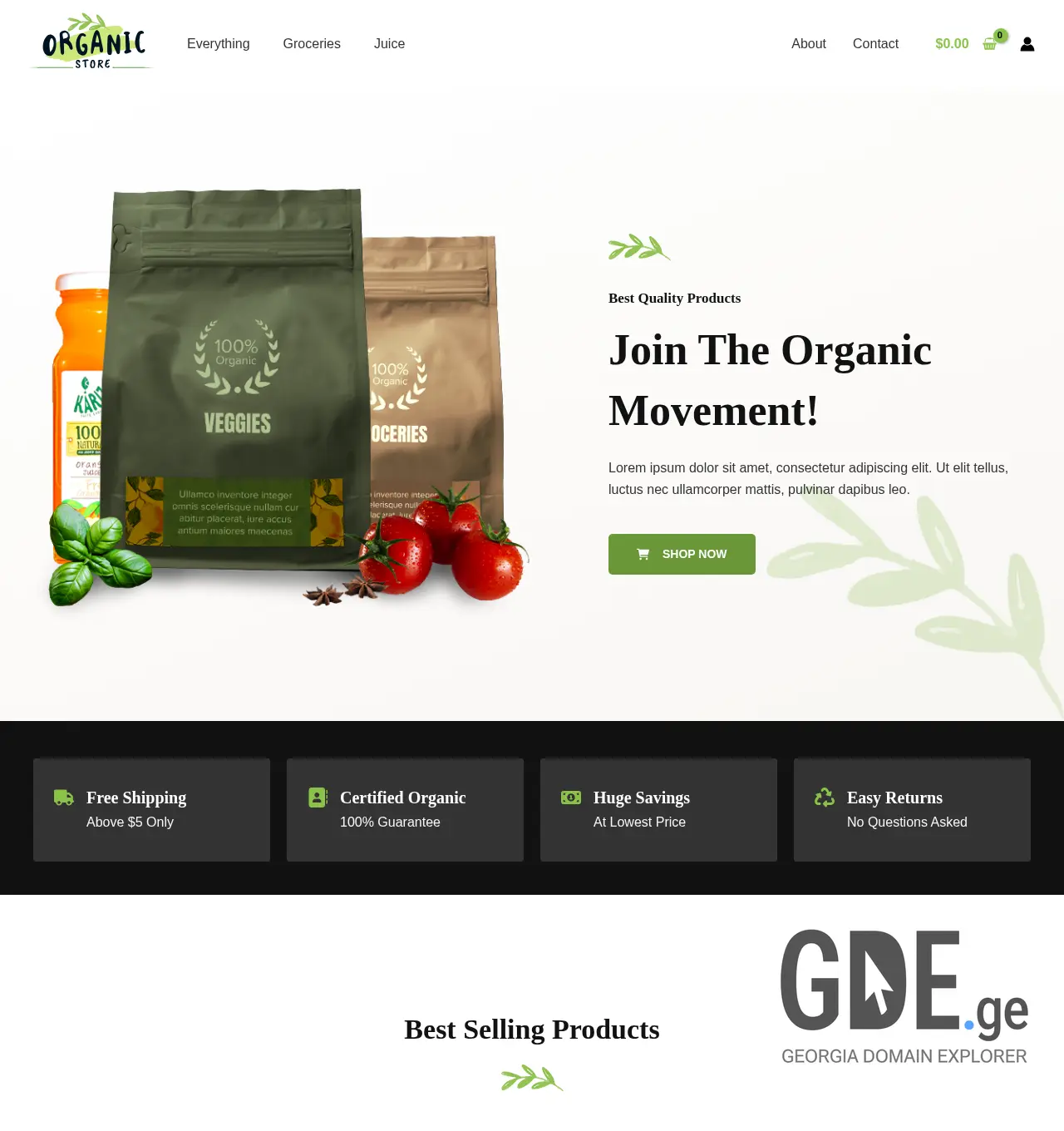 Screenshot of the site goonline.ge at 2025-11-30