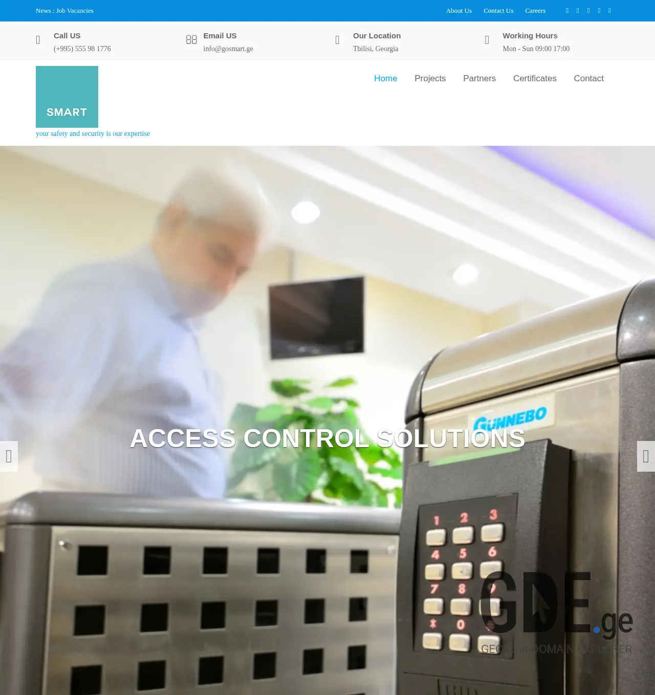 Screenshot of the site gosmart.ge at 2025-11-30