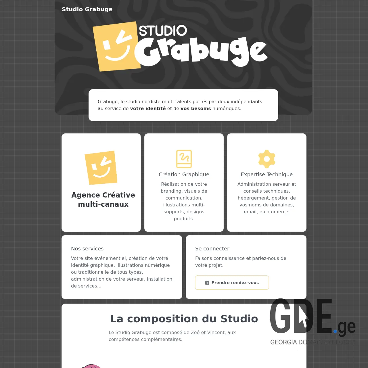 Screenshot of the site grabu.ge at 2025-12-10