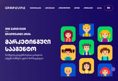 grapevine.ge-ის ეკრანის სურათი