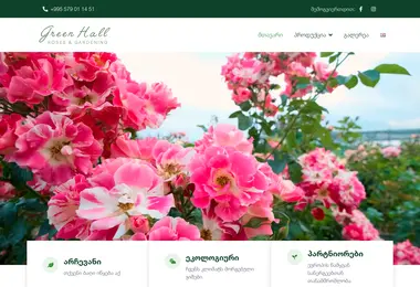Скриншот green-hall.ge