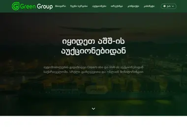 Screenshot of greenautoshipping.ge