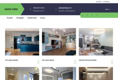 Screenshot of greencolor.ge