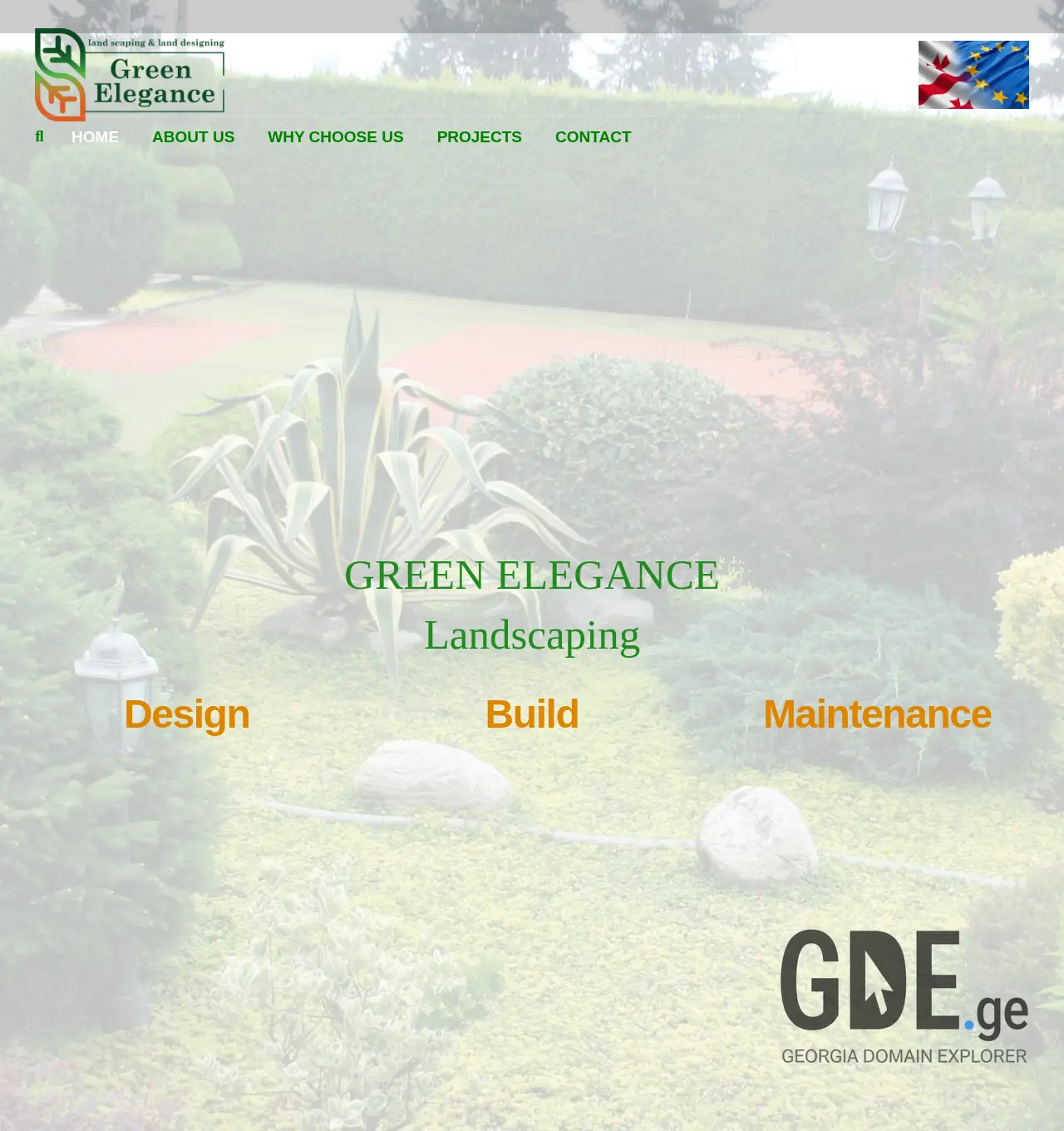 Screenshot of the site greenelegance.ge at 2025-11-30