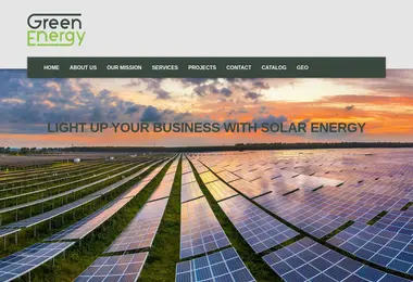 Screenshot of greenenergy.ge