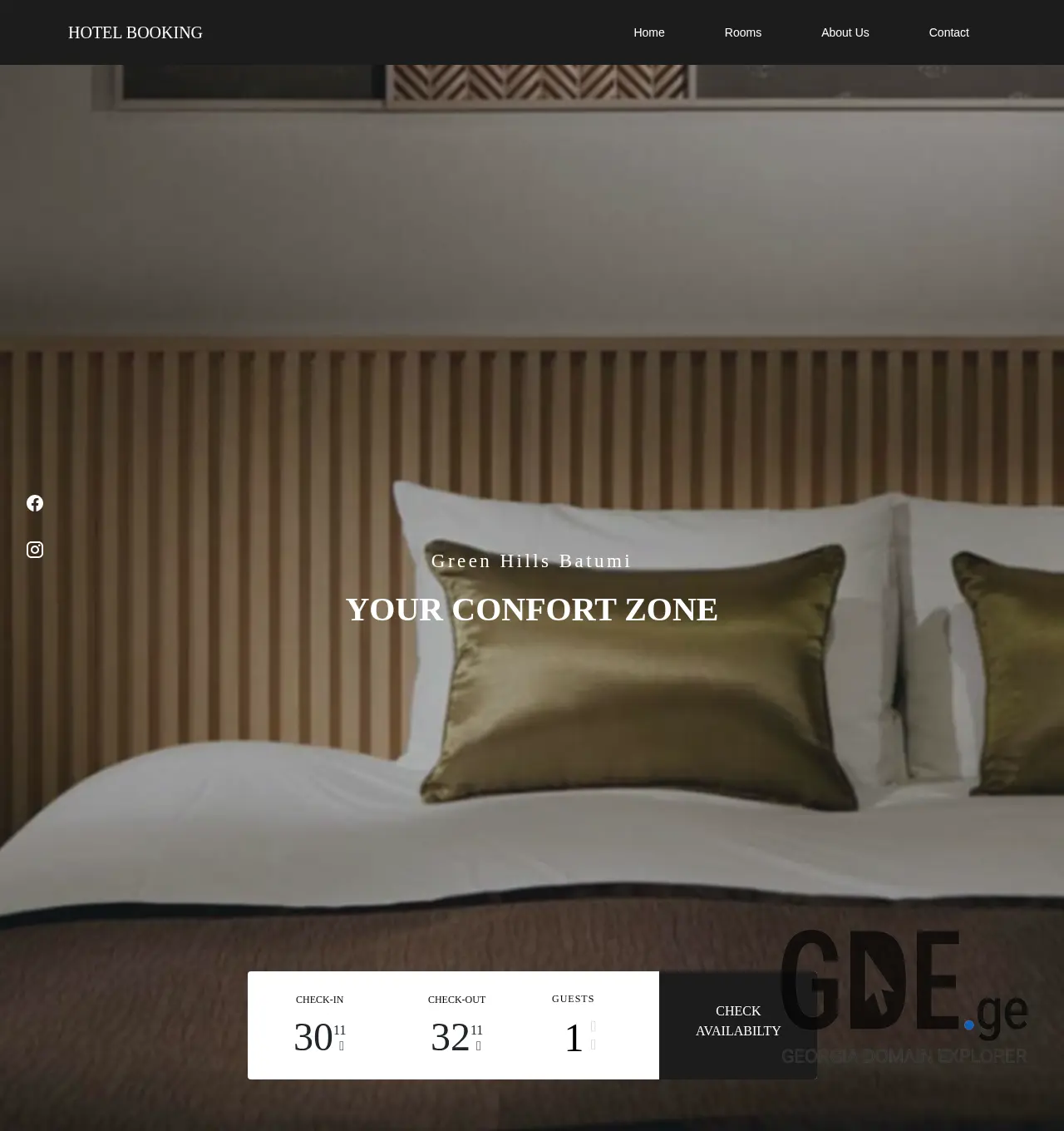 Screenshot of the site greenhills.ge at 2025-11-30