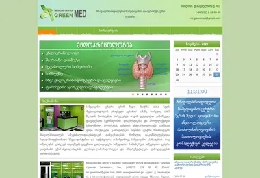Screenshot of greenmed.ge